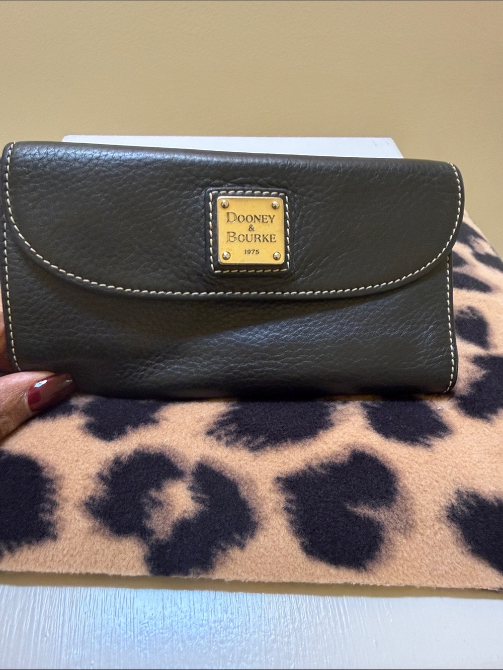 Dooney & Bourke Black Leather Continental Wallet